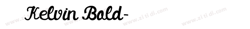 微软雅黑 Kelvin Bold字体转换